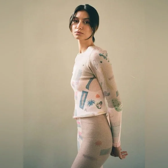 Eckhaus Latta Filati Patchwork Knit Sweater Top - Picture 7 of 15